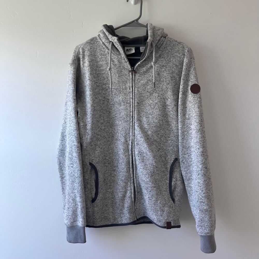 Quiksilver Men's Grey Hoodie Size Small
